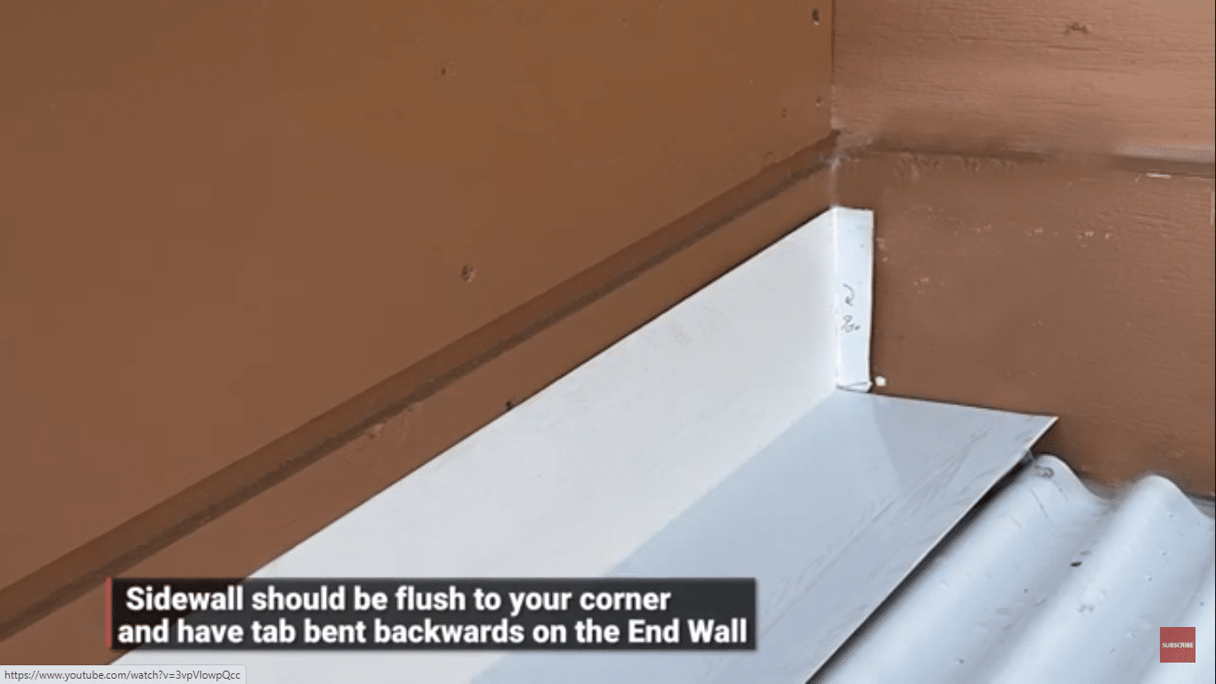 How To Install Sidewall Flashing For A Metal Roof. Step By Step Guide